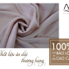 Bao Loc silk fabric woven with lotus flower pattern in nude color 2