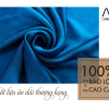 Bao Loc silk fabric woven with lotus pattern in dark blue