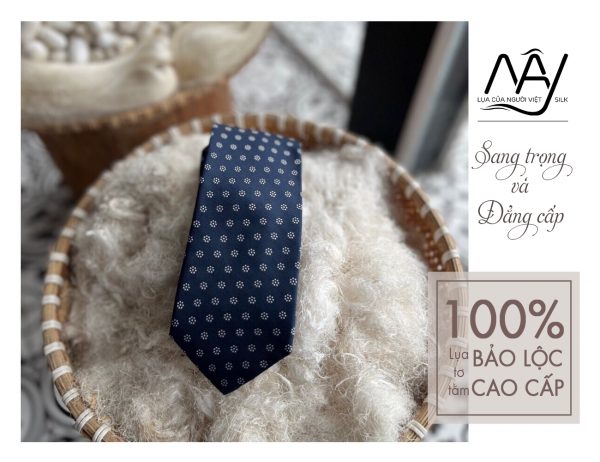 black blue luxury silk tie