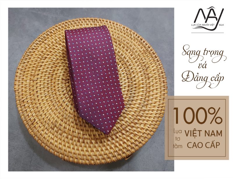 Vietnamese silk tie