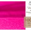 silk fabric with rose motifs pattern magenta color